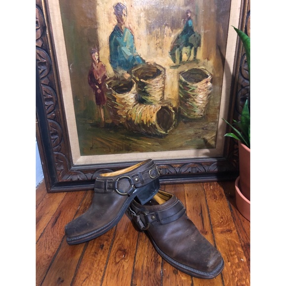 Frye Shoes - Frye-Belted Harness Mule